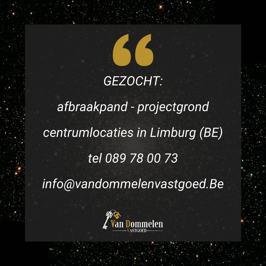 Projectgrond/afbraakpand gezocht, Immo, Maisons à vendre, Province de Limbourg