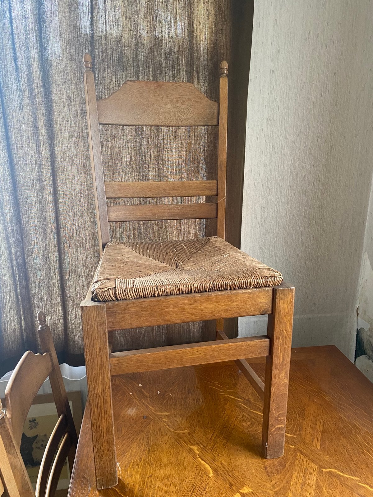 Houten stoelen met rieten zitvlak, Antiek en Kunst, Ophalen