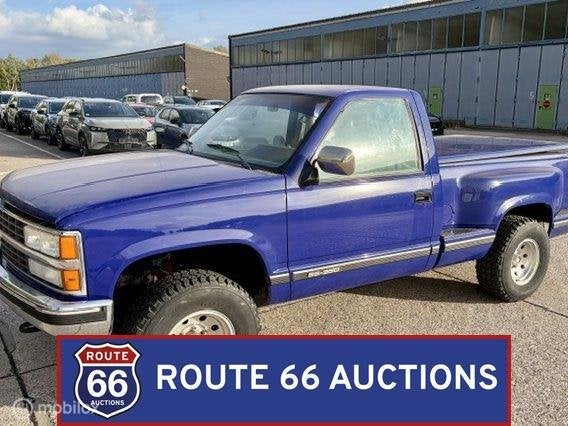 Chevrolet K1500 Silverado Z71 | 1990 | Route 66 Auctions, Auto's, Chevrolet, Zwart, Bedrijf, Handgeschakeld