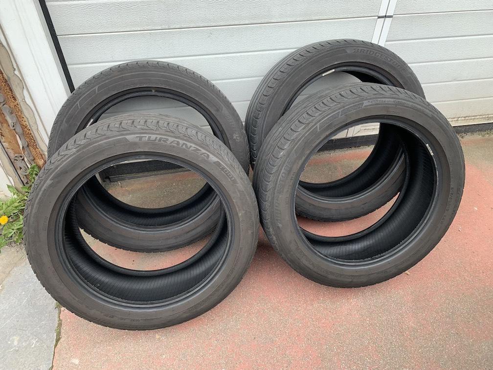 4 Pneus Bridgestone Turanza : 215/50/18 - 92W, 215 mm, Véhicule de tourisme, Pneus été, Enlèvement