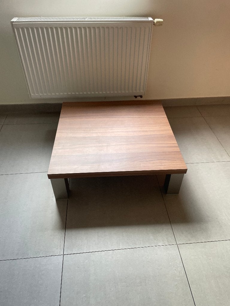 laag bijzettafeltje - gratis, Huis en Inrichting, Ophalen, Minder dan 45 cm, Vierkant, Zo goed als nieuw