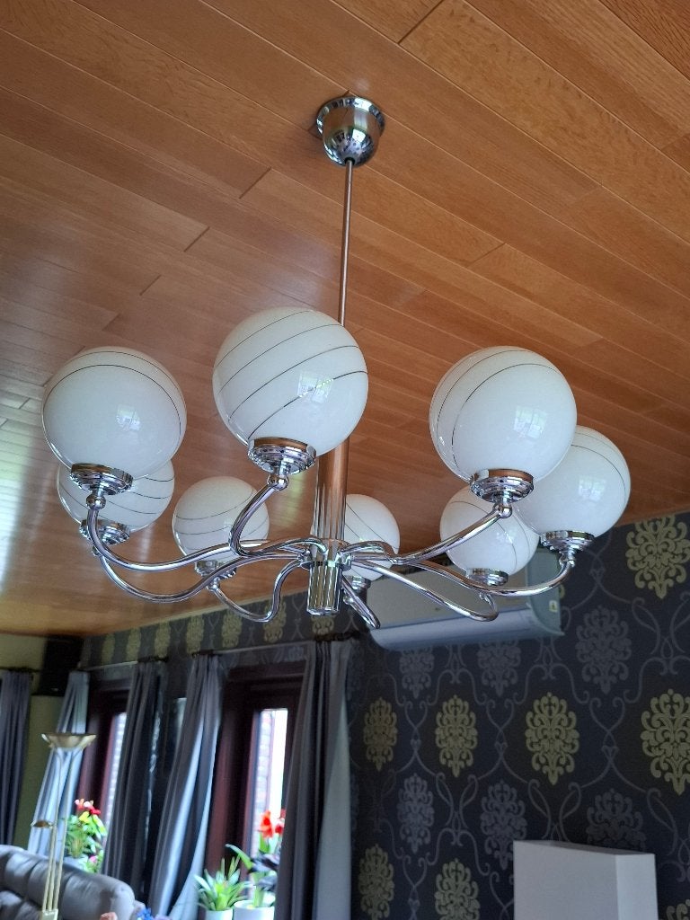 luster, Ophalen, Zo goed als nieuw, Glas, Vintage