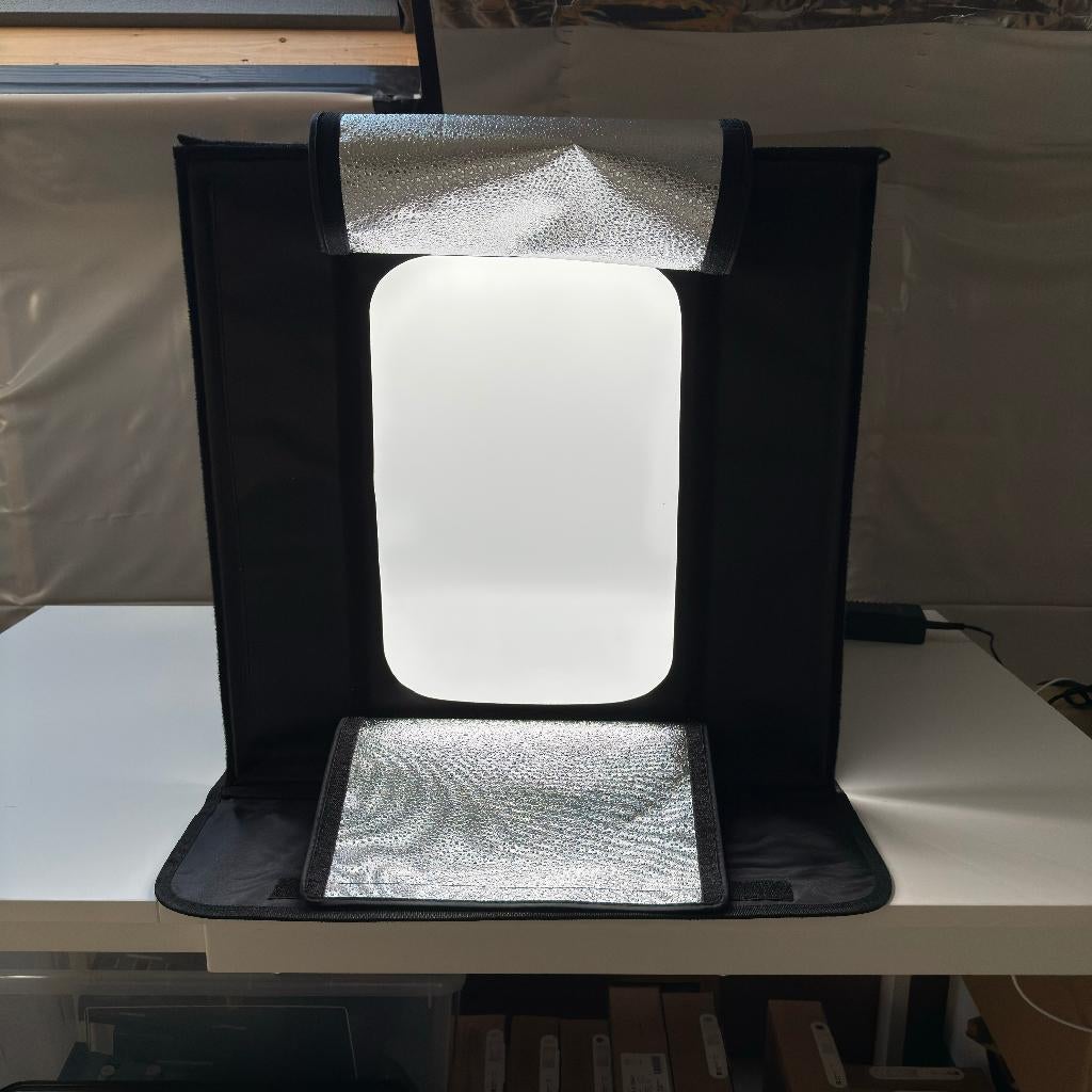 RALENO Light Box 50 x 50 cm, Ophalen of Verzenden, Zo goed als nieuw, Complete fotostudio