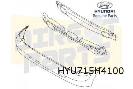 Hyundai Matrix (-8/05-9/08) achterbumper (te spuiten) Origin, -, Verzenden, -, Nieuw