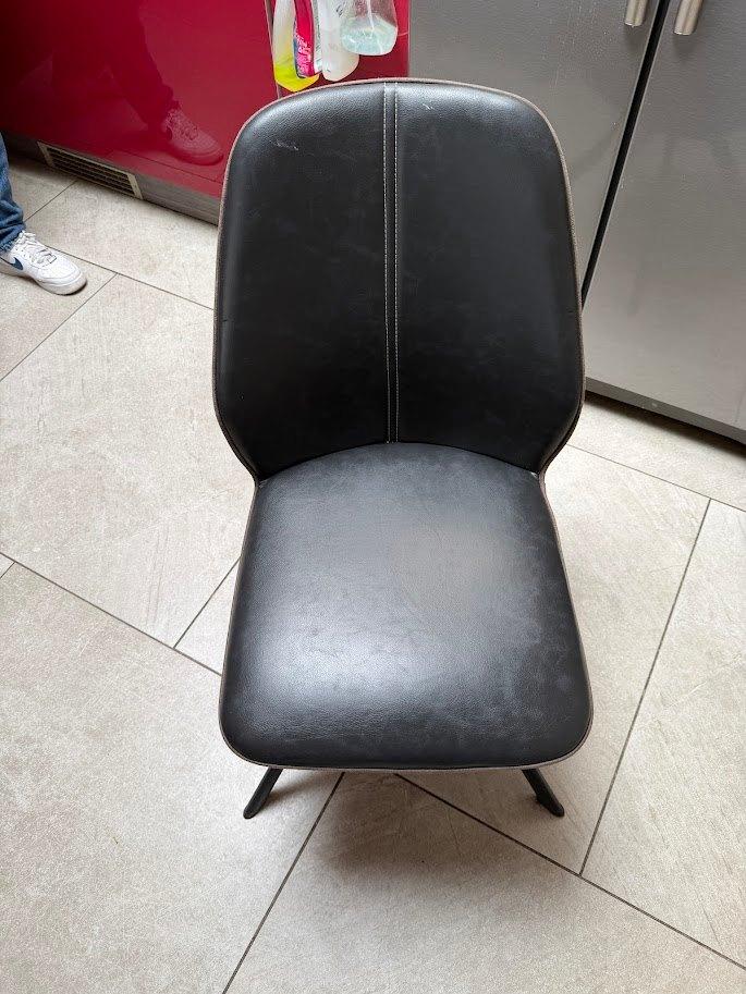CHAISE SALLE A MANGER, Enlèvement, Utilisé, Cuir, Cinq, Six Chaises ou plus