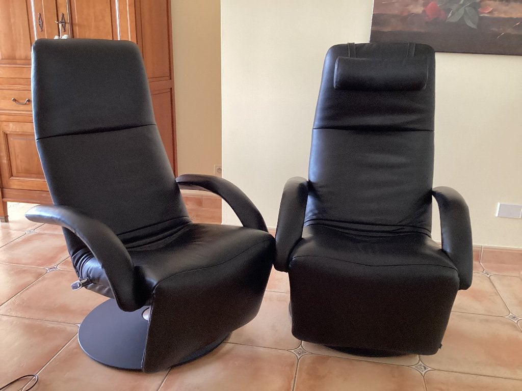 Toppers de yoga relaxant SetJori en un mouvement (recent), Maison & Meubles, Enlèvement, Comme neuf, Cuir, Durlet hukla cassina poltrona knoll eames