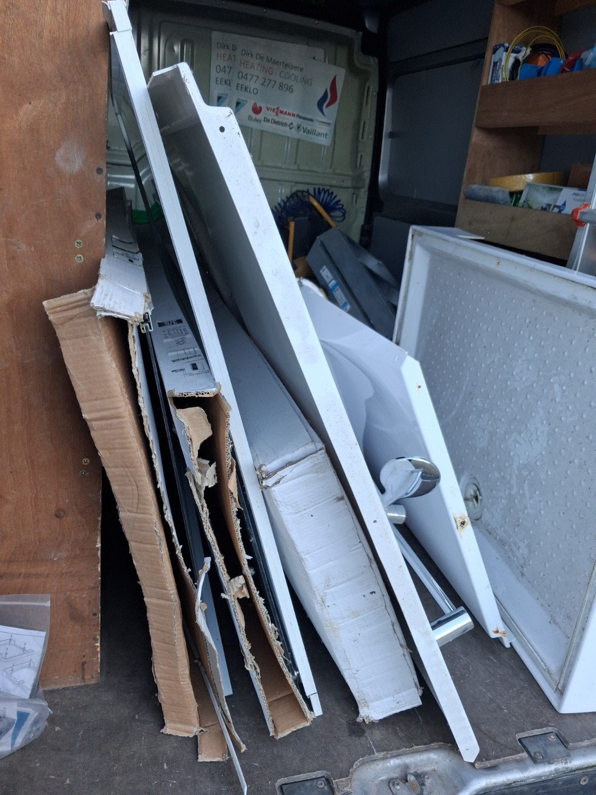 douchecabine met armatuur, Doe-het-zelf en Bouw, Ophalen, Gebruikt, Overige metalen