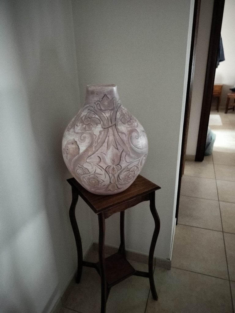 keramieken vloervaas (kruik), Ophalen