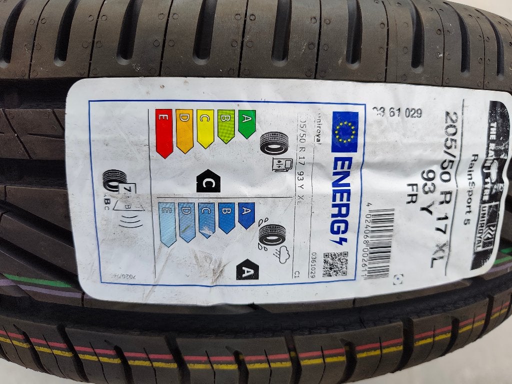 Set van 4 banden op wielen 205/50 R17 XL, Auto-onderdelen, Banden en Velgen, Ophalen, Nieuw, 17 inch, Band(en)