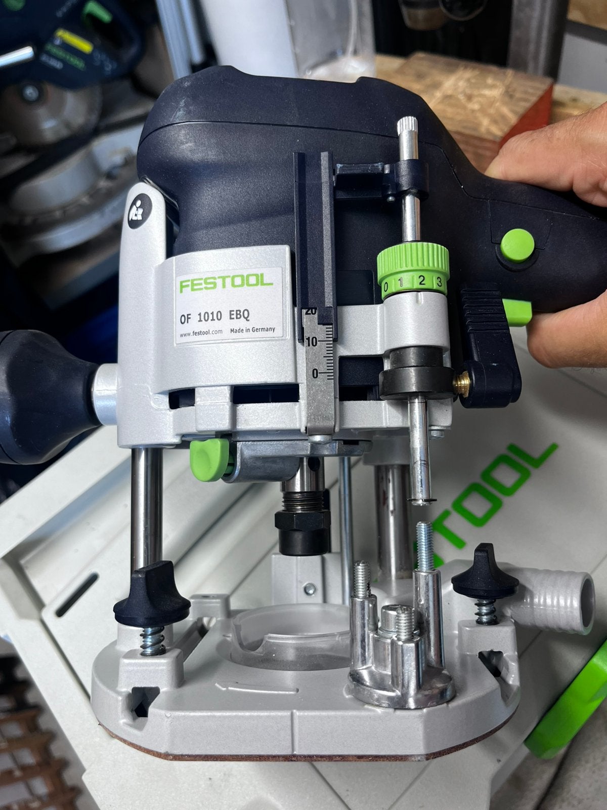 Festool bovenfrees OF1010 inc frezenset., Ophalen, Zo goed als nieuw, Bovenfrees