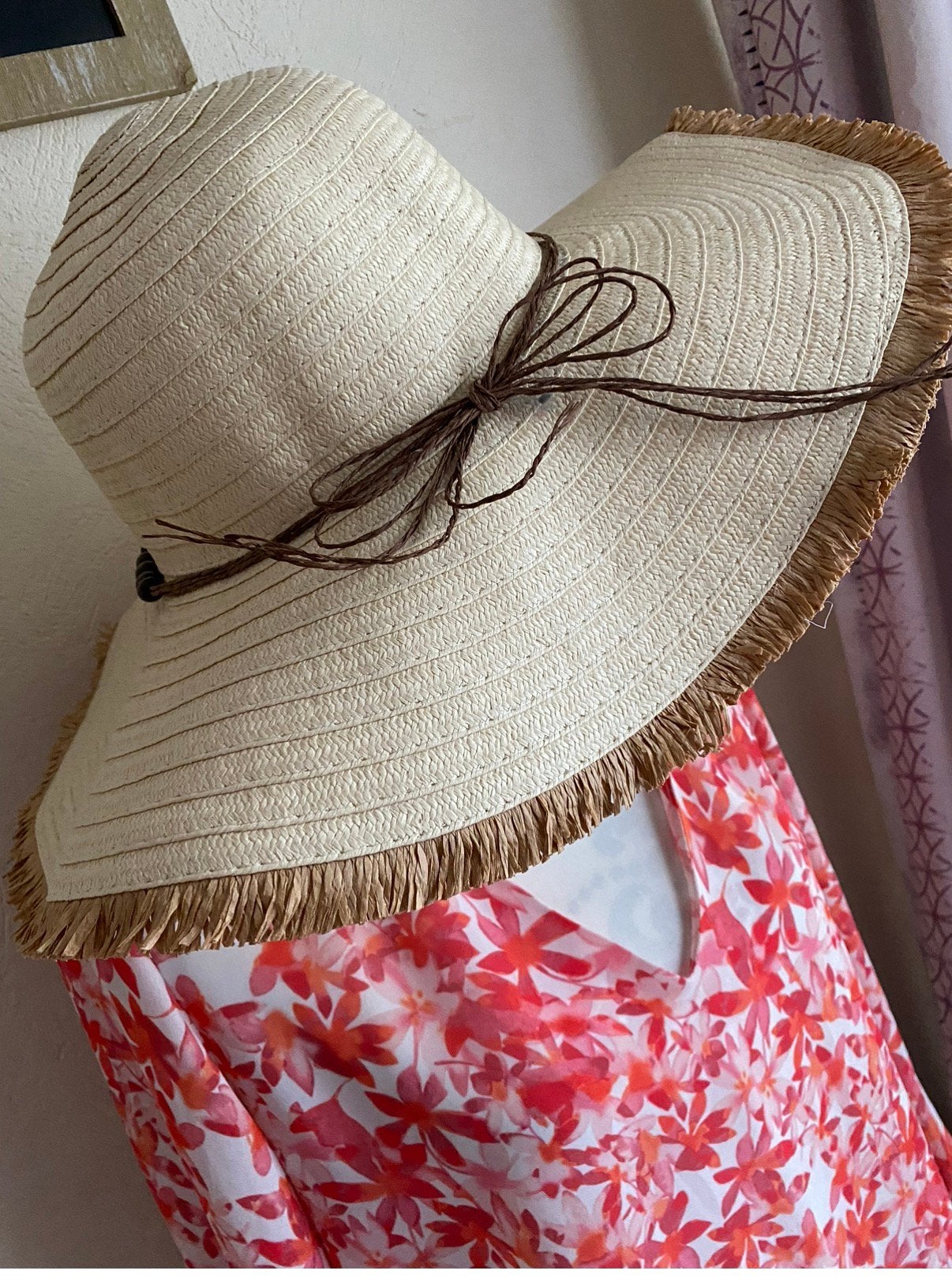 Chapeau de Paille Capeline d’Été ZEEMAN t. Unique, Kleding | Dames, Ophalen of Verzenden, Zo goed als nieuw, Hoed