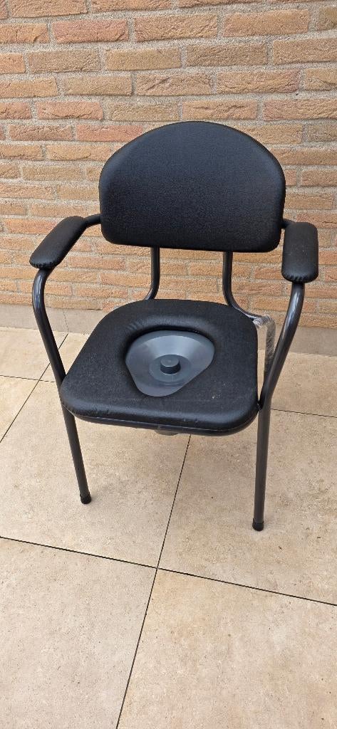 Toiletstoel nieuw, Ophalen, Nieuw, Zwart, Eén