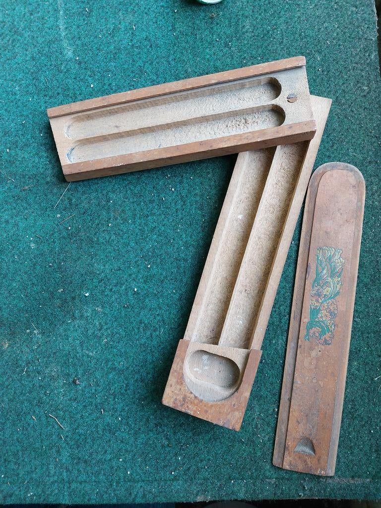 Vintage houten pennendoos, Ophalen of Verzenden