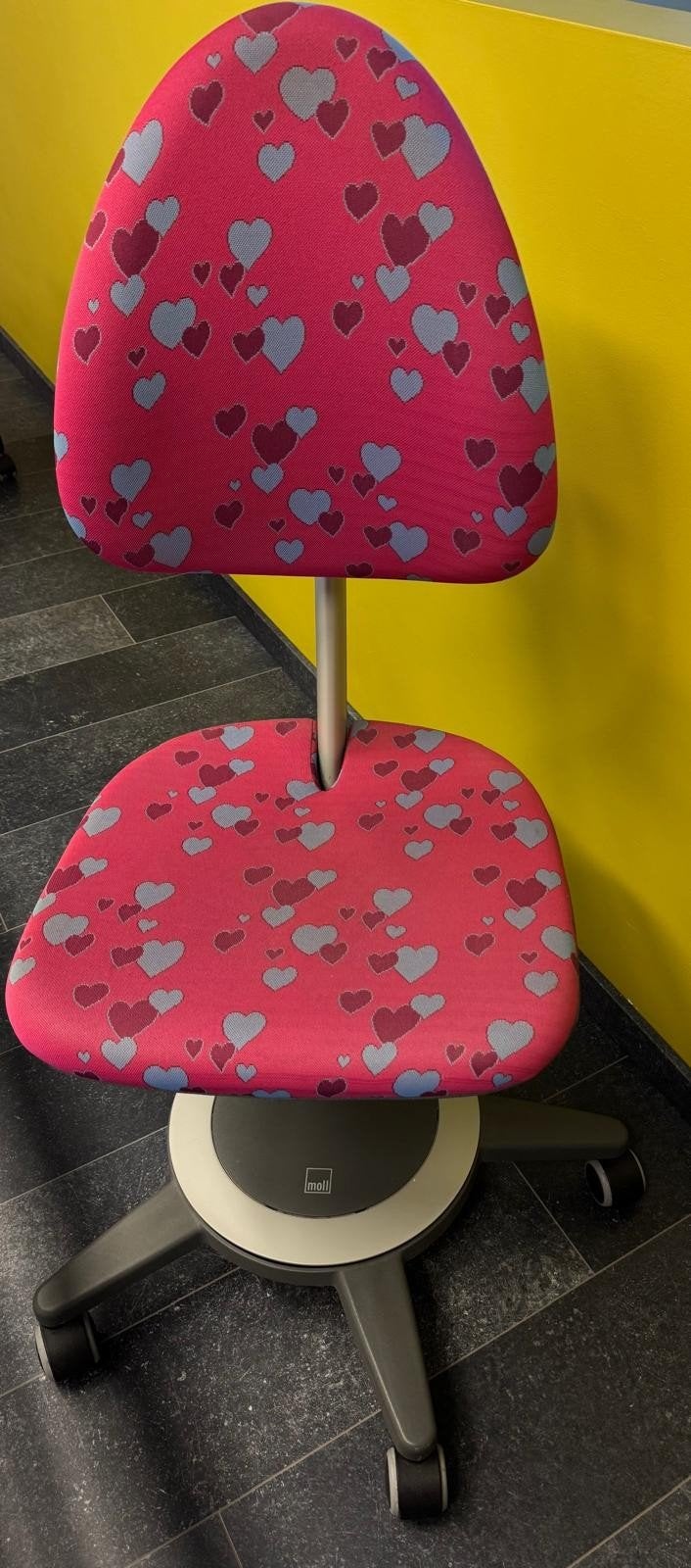 MOLL bureau + Stoel, Bureau d'écolier, Réglable en hauteur, Enlèvement, Utilisé