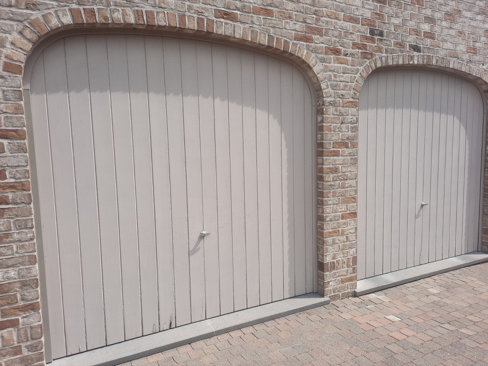 garagepoort, Ophalen, Hout