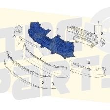 Kia EV9 (11/23-) Houder voorbumpergrille Origineel! 86355DO0, Kia, -, -, Nieuw