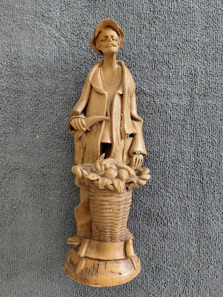 Terracotta beeldje (Boer met oogst), Antiek en Kunst, Ophalen