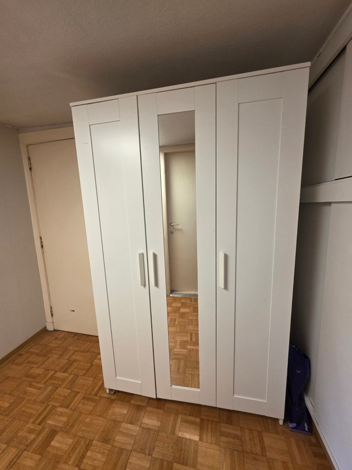 Brimnes kleerkast 117 x 50 x 180, Ophalen, Overige materialen, Met deur(en), Gebruikt