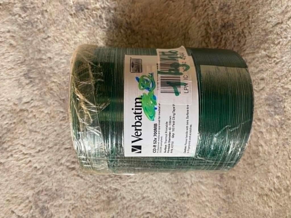 CD-R 700MB 52X witte printbare thermische SP*100, Cd, Ophalen of Verzenden, Zo goed als nieuw, X