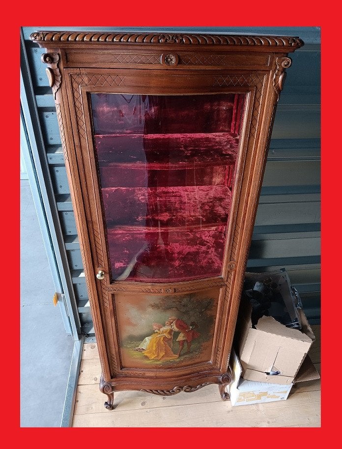 Magnifique vitrine  de style louis xv ancienne, Enlèvement