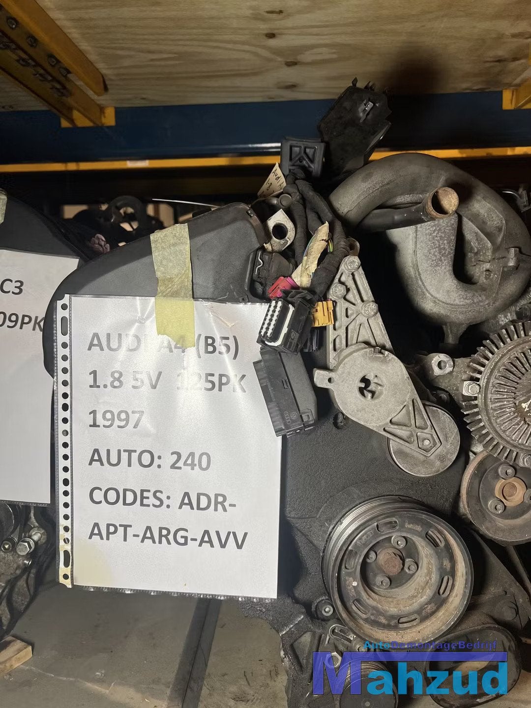 AUDI A4 B5 1.8 5V 20V Motorblok motor ADR, Gebruikt, AUDI AG, Auto-Union-Strasse 1
85045  Ingolstadt, DE, Audi