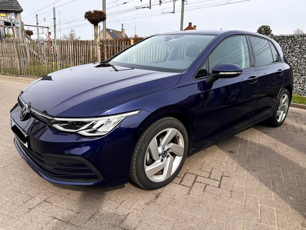 Golf VIII, Auto's, Volkswagen, Stof, Blauw, Handgeschakeld, 5 deurs