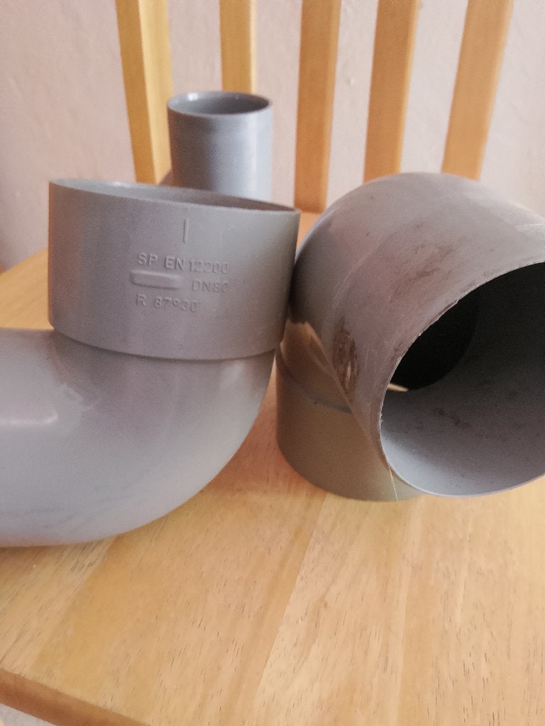 Lot Tube évacution Coude et manchon, Enlèvement ou Envoi, PVC, Comme neuf, 20 à 40 mm