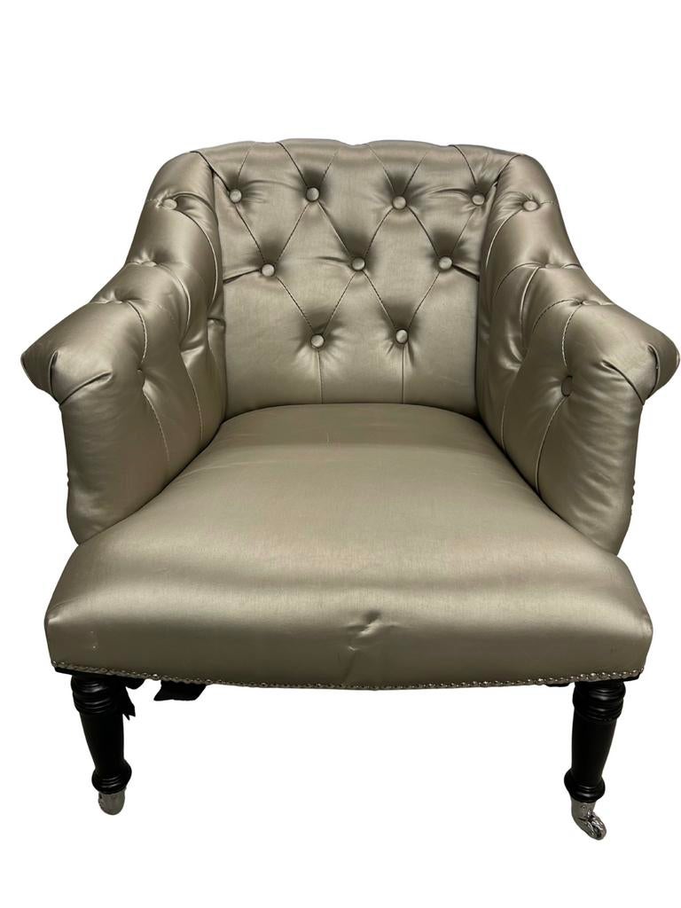 Fauteuil capitonné, Enlèvement, Comme neuf, Bois