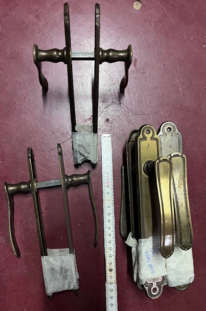 Quincaillerie de porte en laiton, Moins de 200 cm, Porte intérieure, Enlèvement, Utilisé
