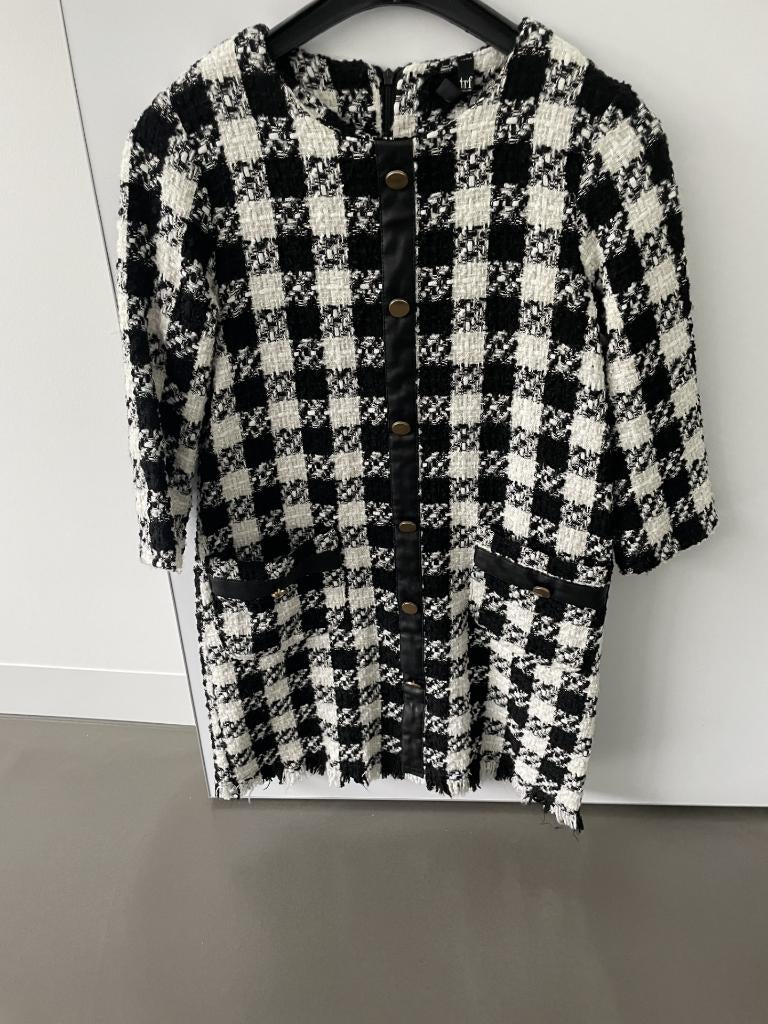 Zwart/wit kleedje maat S perfecte staat!, Kleding | Dames, Ophalen of Verzenden, Zo goed als nieuw, Maat 36 (S), Boven de knie