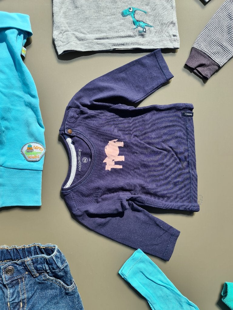 pull, trui, longsleeve met olifant Noppies 62cm, Ophalen, Zo goed als nieuw