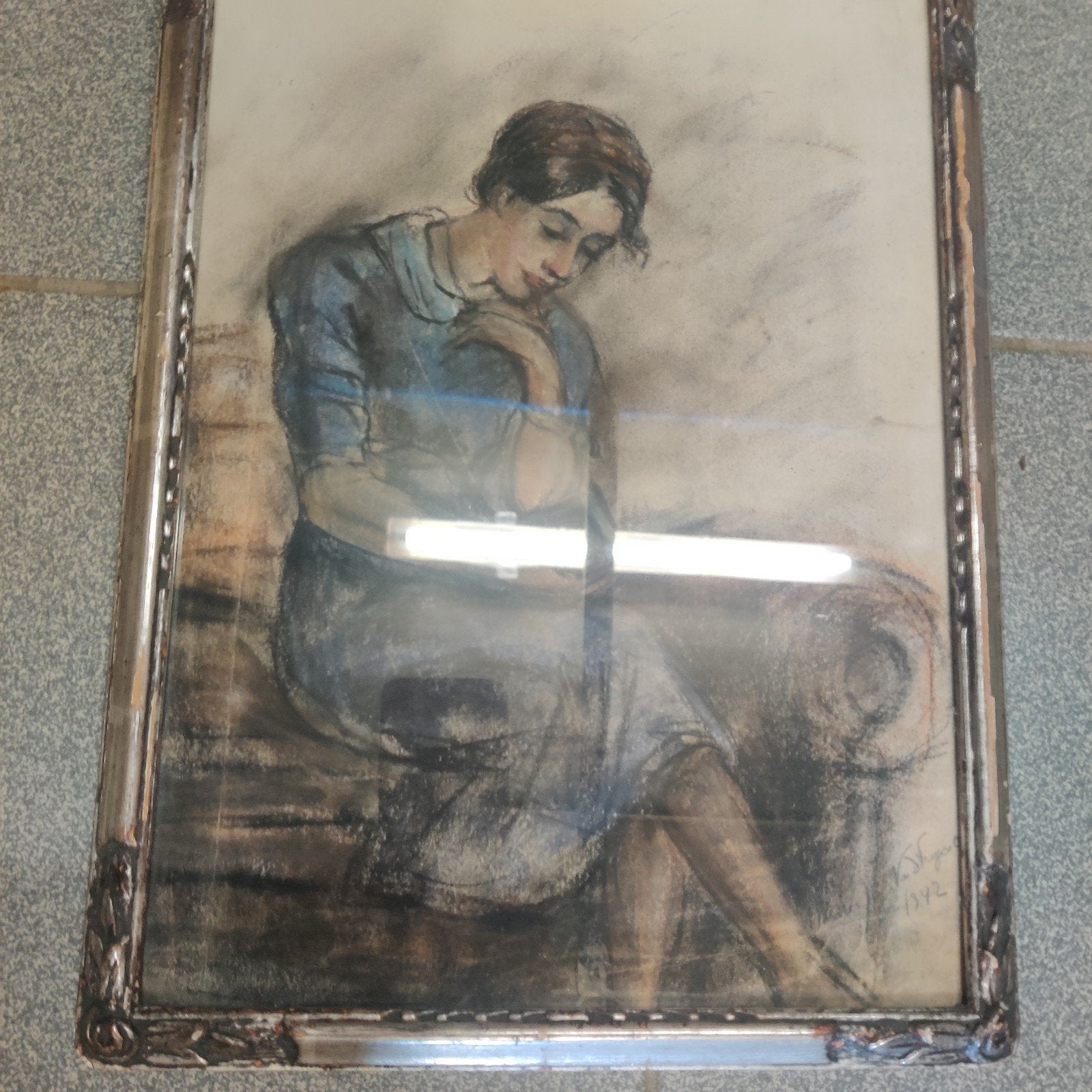 Schilderij de Groot in lijst, Ophalen of Verzenden