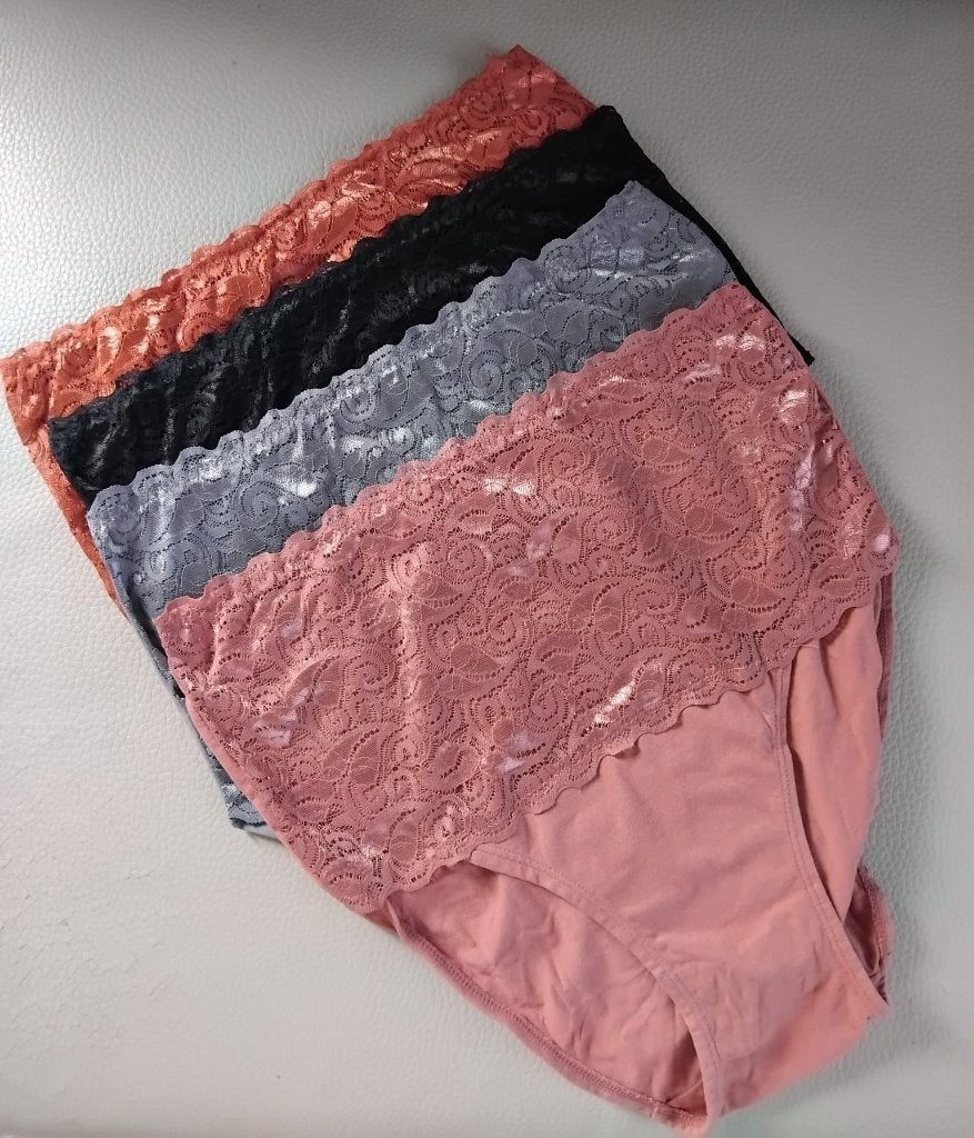 Set van 4 damesslips,hoge taille,versch.kleuren,maat:XL., Kleding | Dames, Ondergoed en Lingerie, Ophalen of Verzenden, Overige kleuren