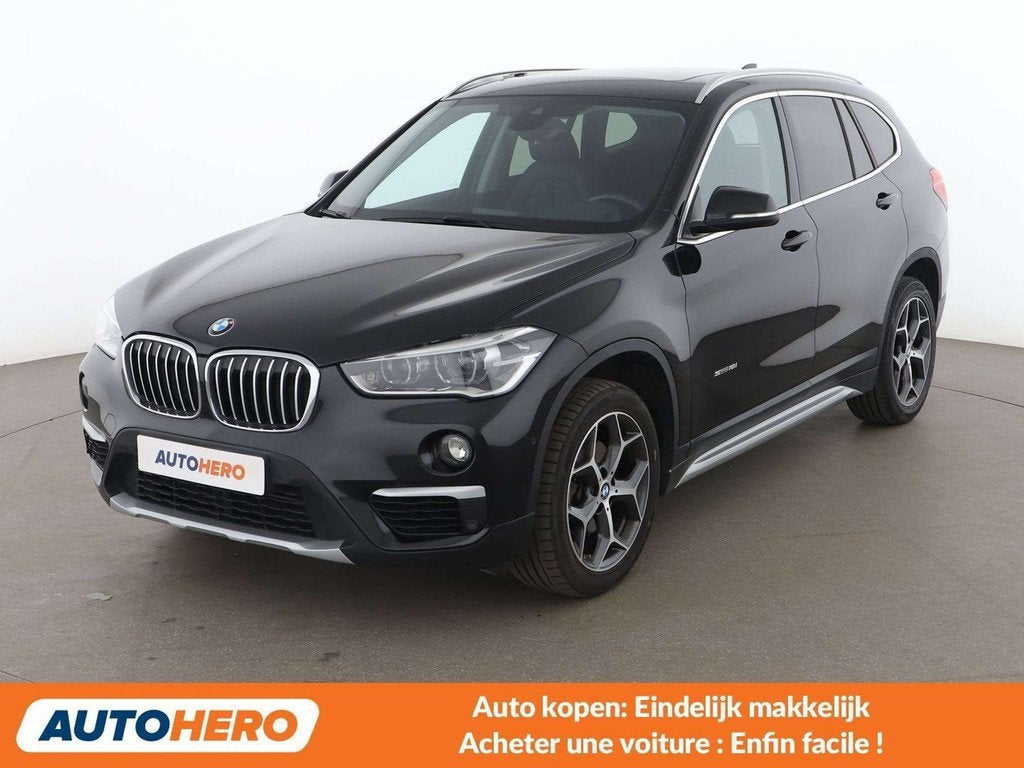 BMW X1 sDrive 18i xLine (bj 2018, automaat), Gebruikt, 1505 kg, Zwart, Leder