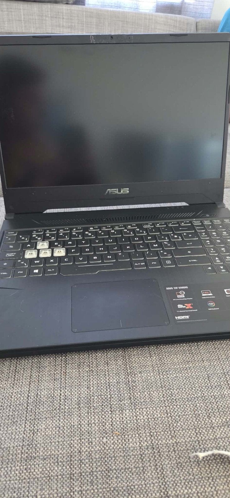 Ordinateur portable Asus Tuf Gaming modèle fx505dt, Enlèvement
