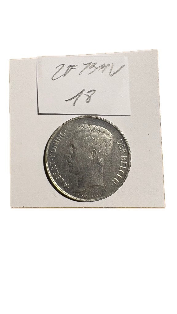 ALBERT I : Argent 2 FRANCS 1911V (2), Enlèvement ou Envoi, Argent, Argent
