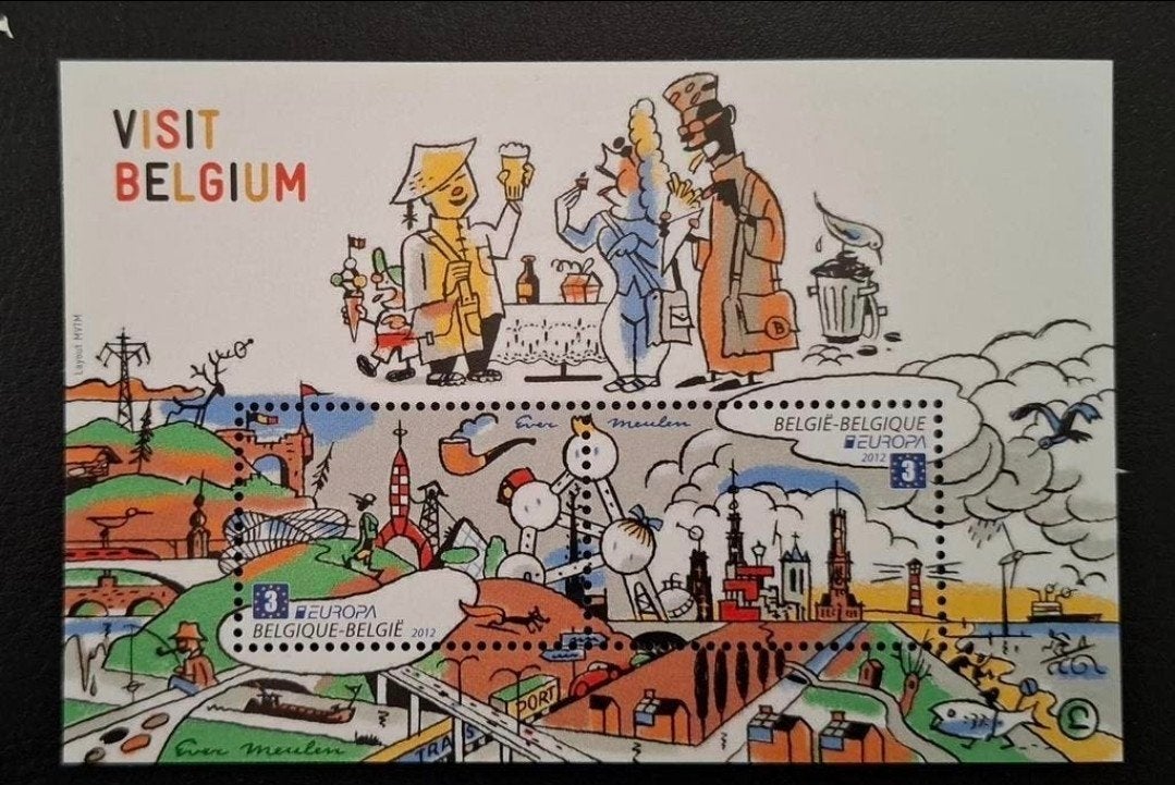 België: OBP 4216/17-BL198 ** Europa 2012., Europa, Frankeerzegel, Ophalen of Verzenden, Zonder stempel