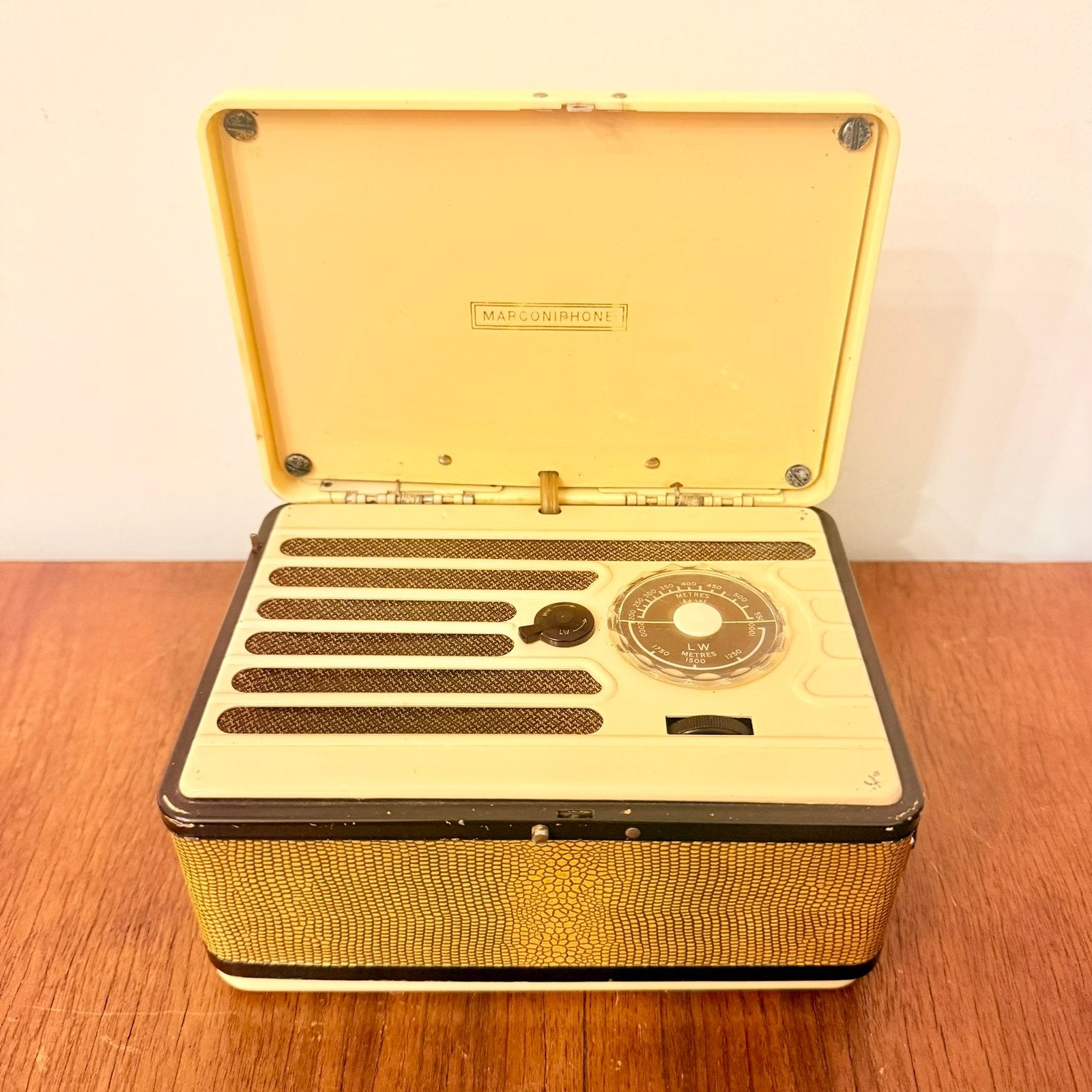 RADIO-TUBE MARCONI VINTAGE MARCONIPHONE PERSONAL K12 1948, Envoi