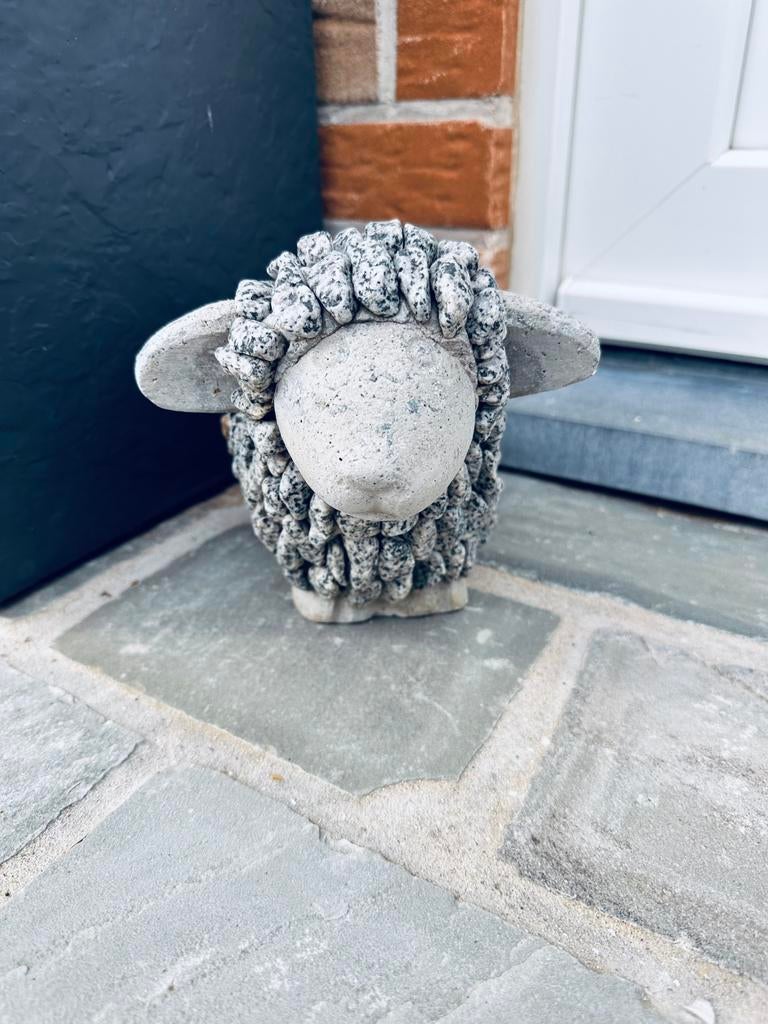 Schapenbeeld voor buiten in piette leisteen, Tuin en Terras, Tuinbeelden, Nieuw, Dierenbeeld, Steen, Ophalen