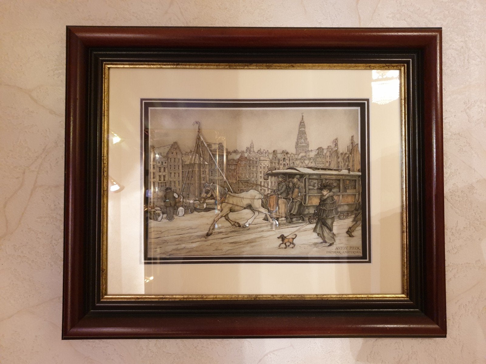 6 x Anton Pieck 3D kaders, Antiquités & Art, Enlèvement ou Envoi