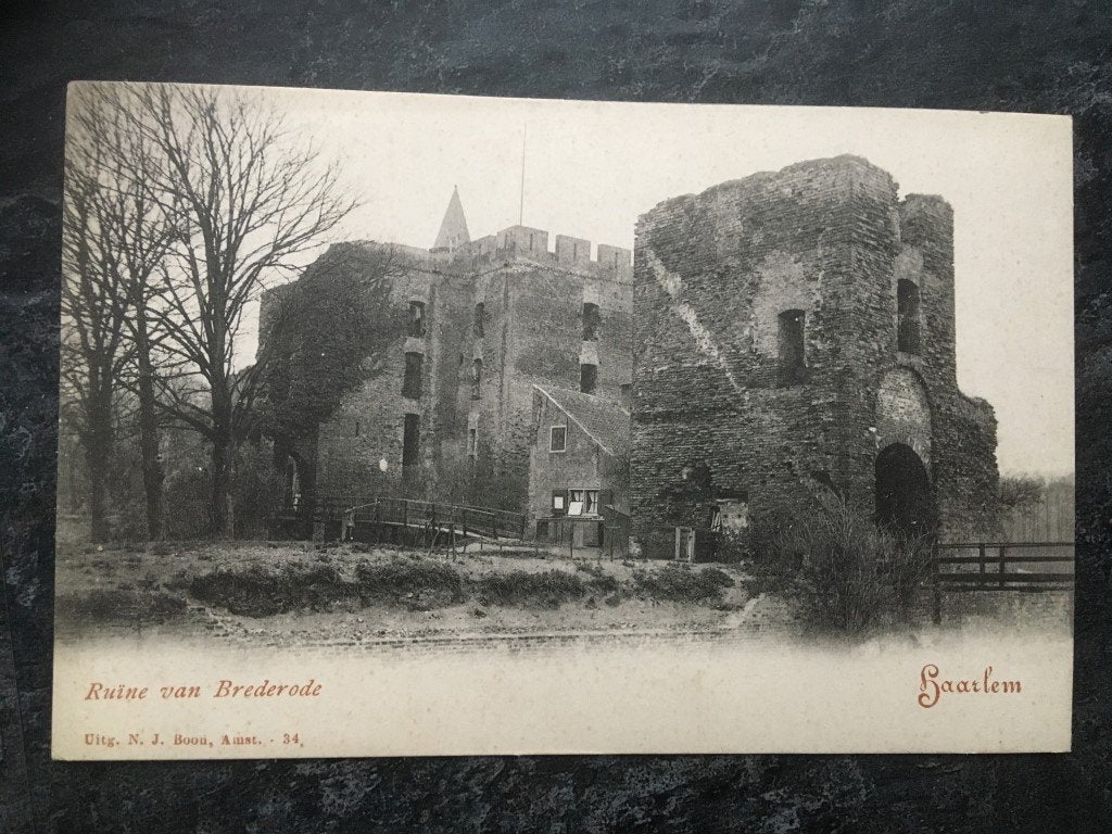 postkaart Haarlem - Ruïne van Brederode, Verzamelen, Ophalen of Verzenden