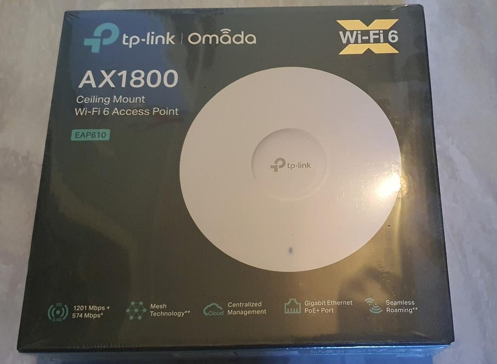 TP-Link Omade EAP610 Wifi AP Access Point Wifi 6, AX, Computers en Software, Ophalen of Verzenden, Nieuw, TP-Link