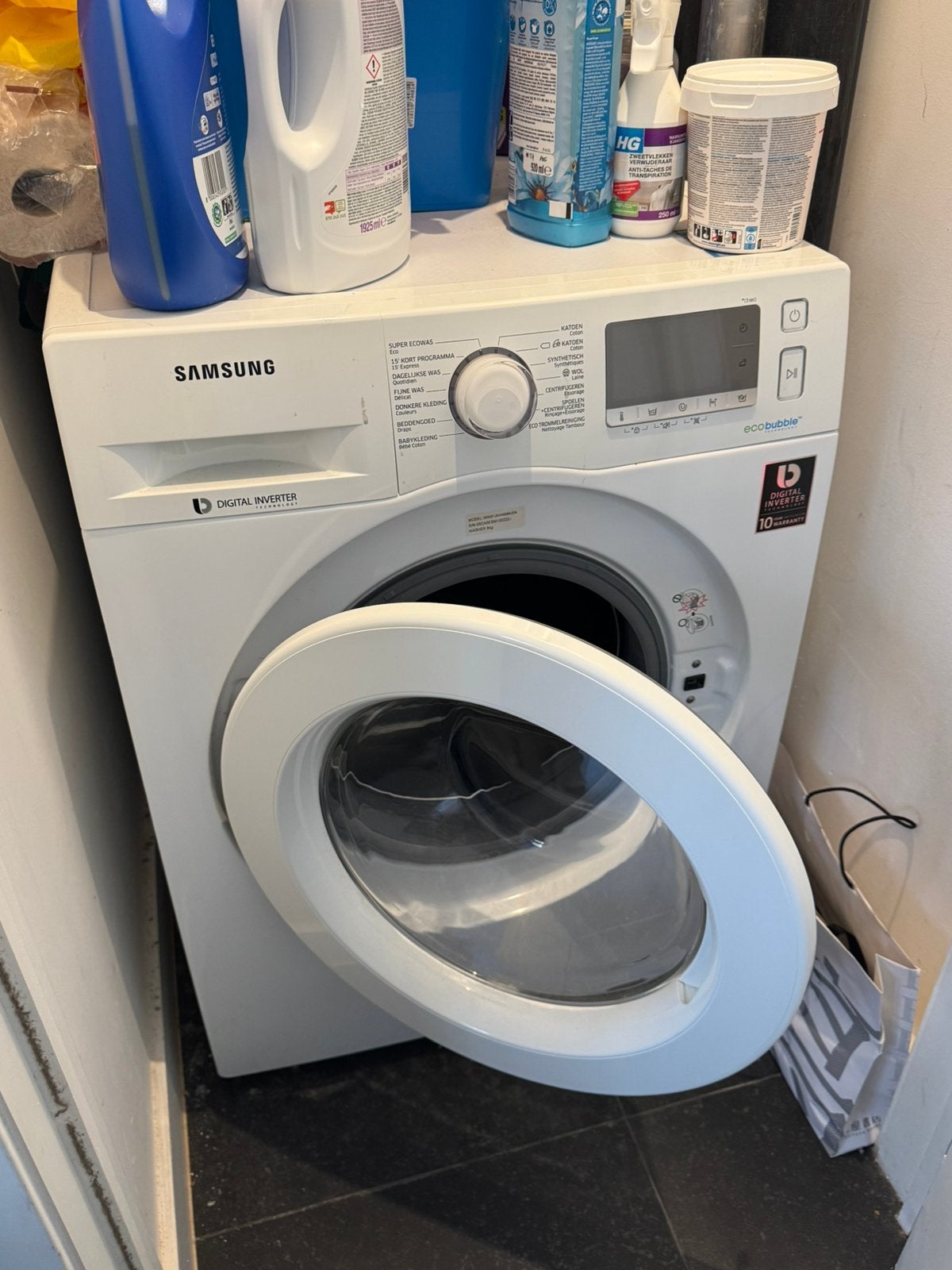 Wasmachine Samsung, Electroménager, Lave-linge, Comme neuf, Chargeur frontal, 6 à 8 kg, 90 à 95 cm, 1200 à 1600 tours, Enlèvement