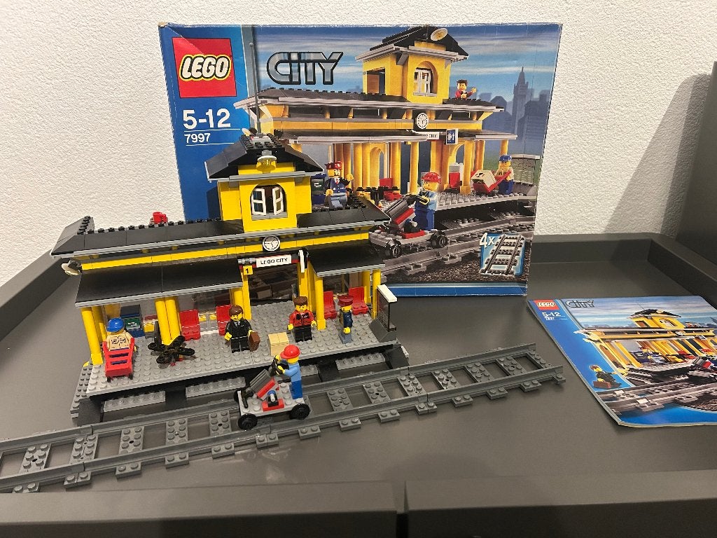 Lego City Train 7997 - Train Station, City, Inclusief instructies, Lego, Ophalen of Verzenden