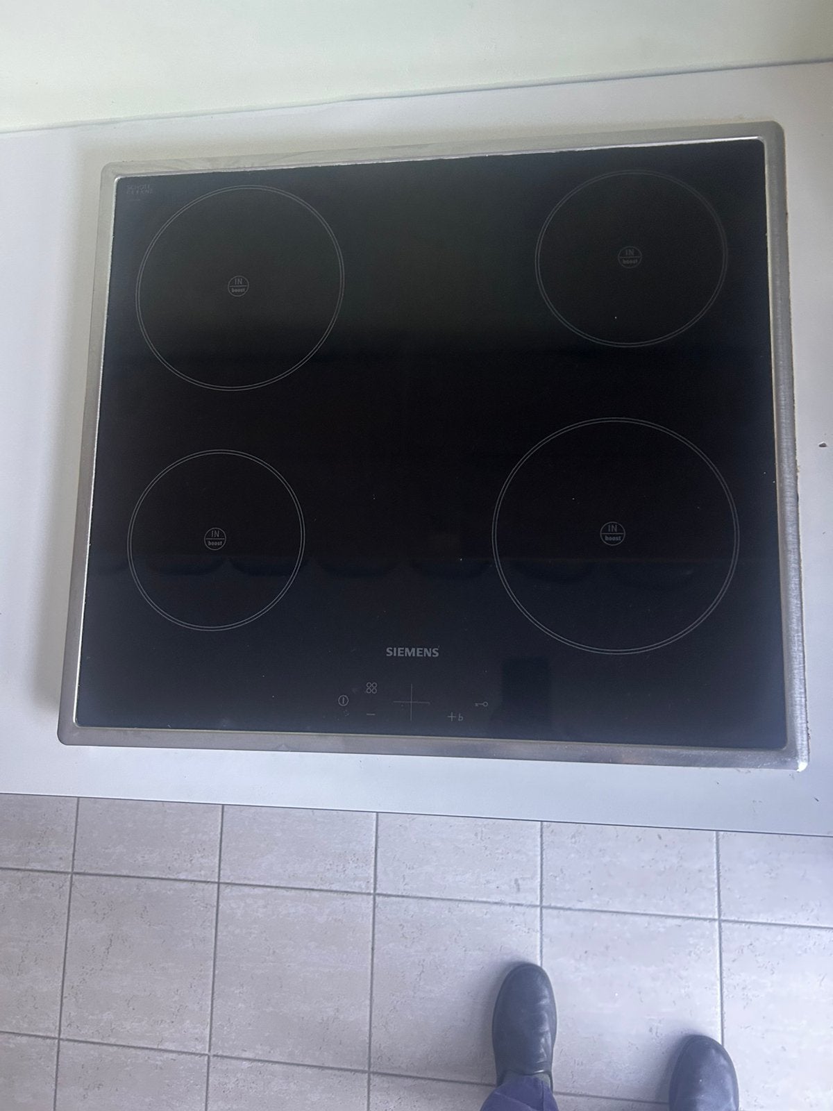 Inductie kookplaat Siemens, Elektronische apparatuur, Kookplaten, Ophalen, Gebruikt, 4 kookzones, Inbouw