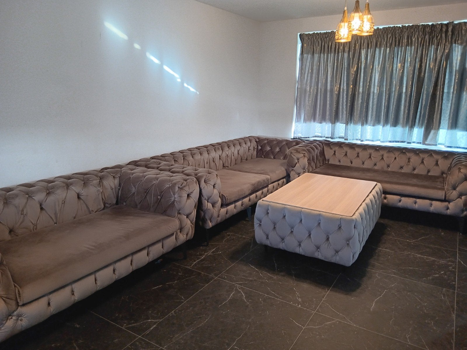 ️ Luxe salon + salontafel te koop, Maison & Meubles, Enlèvement, Bois