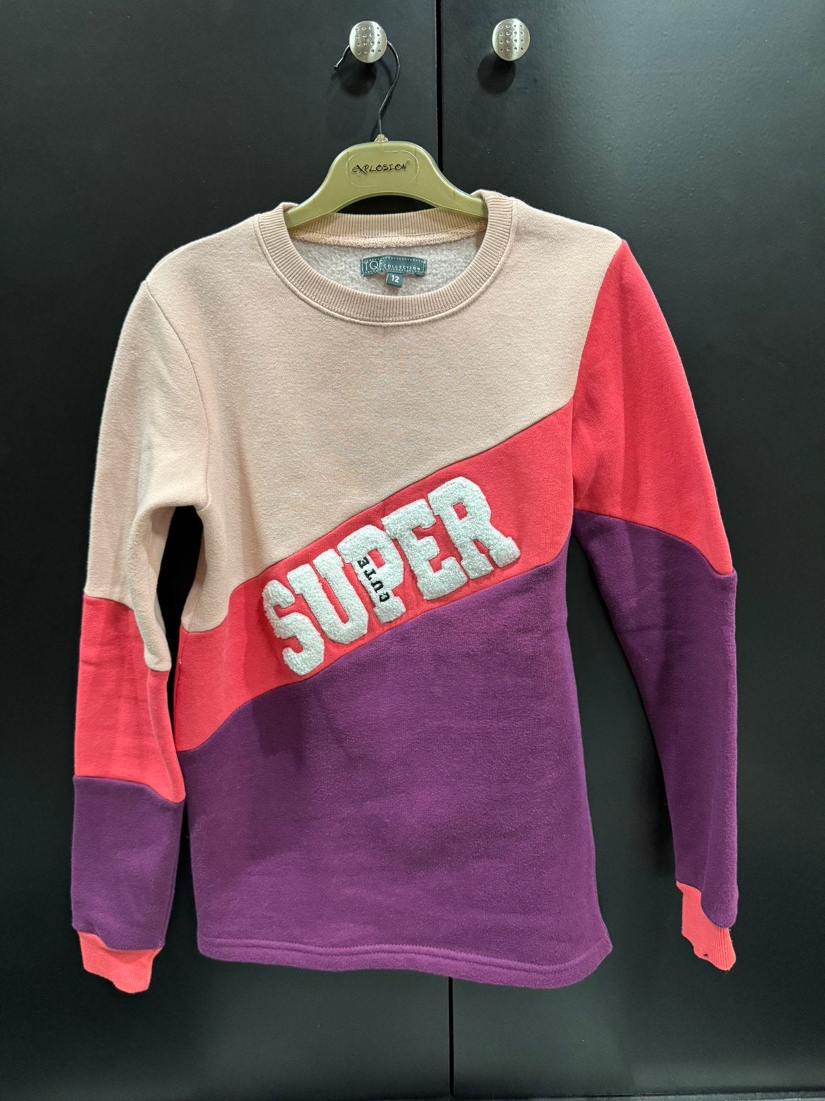 Trui super cute maat 12 jaar, Enlèvement, Utilisé, Fille, Pull ou Veste