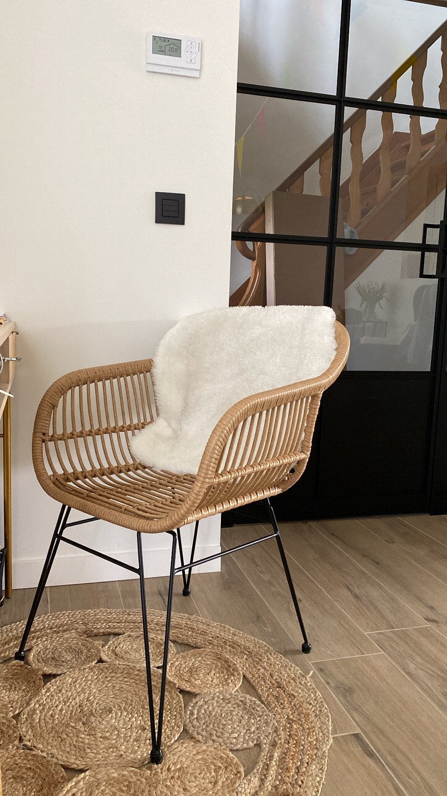 Rotan stoel, Huis en Inrichting, Stoelen, Ophalen, Zo goed als nieuw
