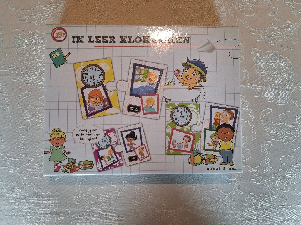 ik leer klokkijken puzzel, Kinderen en Baby's, Speelgoed | Educatief en Creatief, Ophalen, Zo goed als nieuw