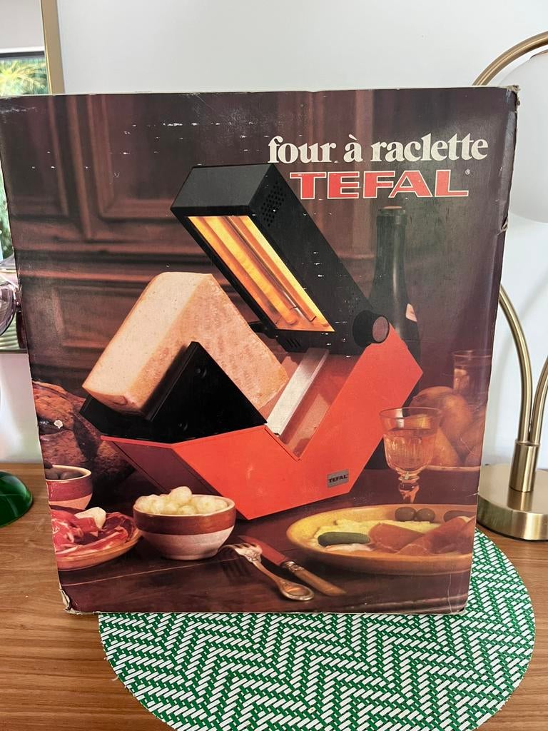 TEFAL ORANJE RACLETTE-OVEN, Elektronische apparatuur, Gourmetstellen, Ophalen of Verzenden, Zo goed als nieuw